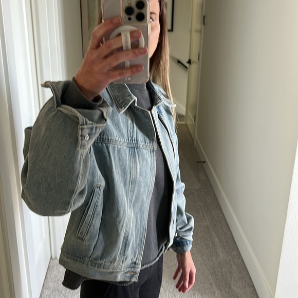 Pink Lily Slouchy Denim Jacket - Picture 4 of 5